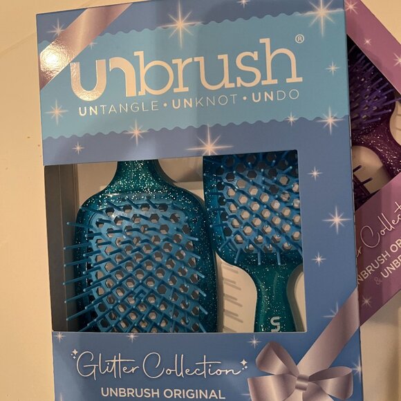 Unbrush Original &  Unbrush Mini - Glitter Set &‎ Pastel Set  (Purple and Blue) - Picture 4 of 6